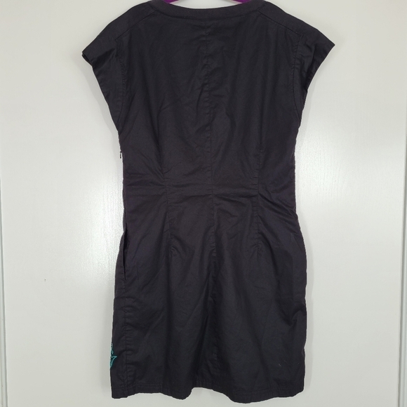 MNG Rare Graphic Rock n Roll Dancer Guitar Embroidered Studded Mini Dress XS - Picture 2 of 16